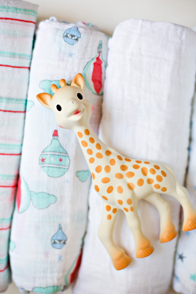 Sophie the Giraffe, french baby gift basket, french gift basket