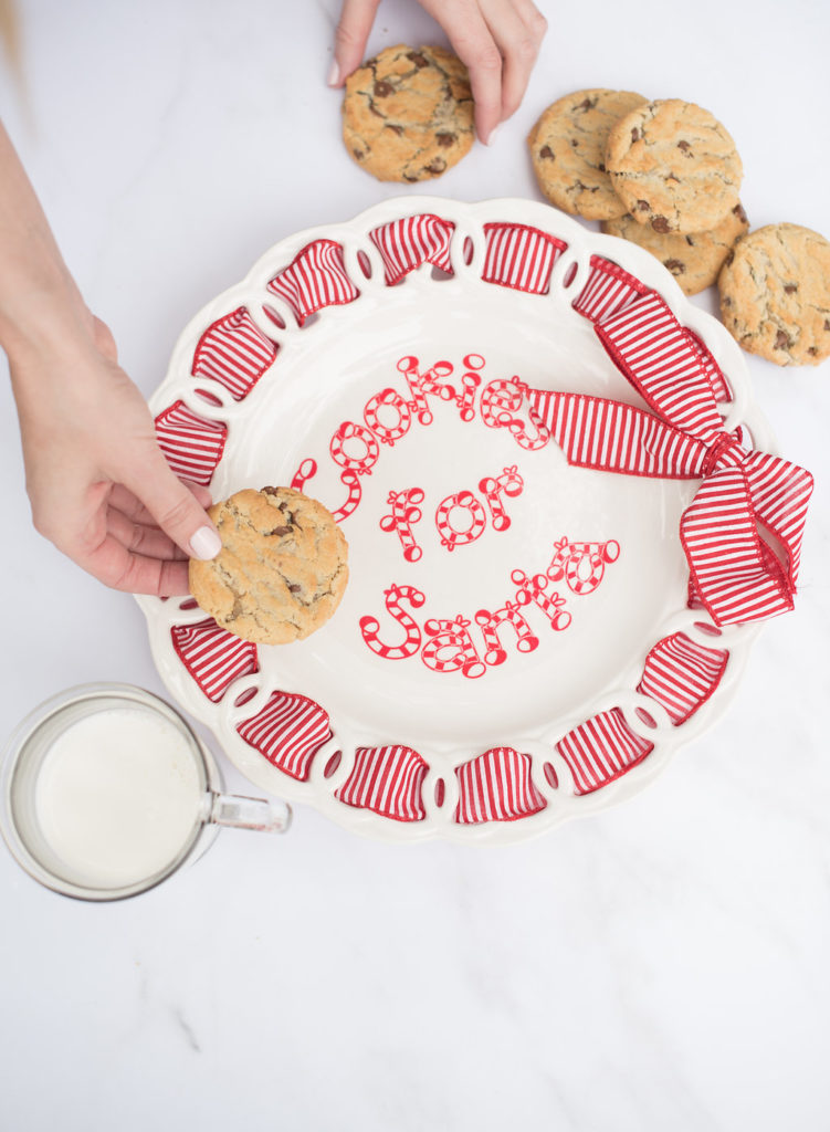 christmas cookie plate