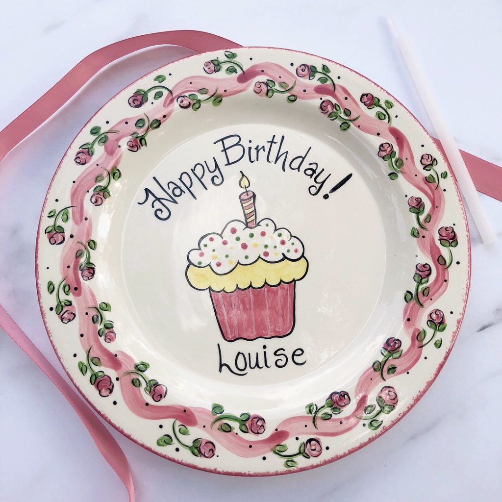 personalized birthday plate